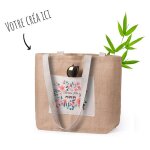 Sac de plage femme à personnaliser - sac en toile de jute & coton idéal pour y mettre votre création ... Sac de plage femme à personnaliser - sac en toile de jute & coton idéal pour y mettre votre création ...