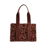Sac port paule - mac alyster - lopard - 38x26. 5x16 cm - fermeture zippe