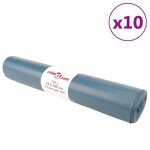 Sacs poubelles 100 pcs bleu 120 l