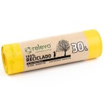 Sacs poubelle 100% recycls trs rsistant 30l 15 pices
