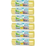 Sacs poubelle 110 l - ediliq - lot de 60 - 70x110 cm - jaunes - avec lacets de fermeture - collecte diff�renci ...