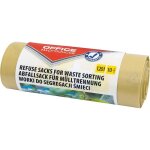 Sacs poubelle 120l pour recyclageplastique r�sistant � la d�chirure (ldpe)couleur: jaunelot de 10