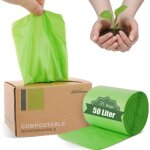 Sacs poubelle compostables 50 litres extra �pais 28 microns sacs � d�chets alimentaires certifi�s us ...