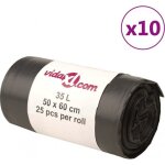 Sac poubelle vidaxl (x250)