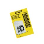 Sacs � poussi�re - k�rcher - 4 unit�s - accessoires pour aspirateur