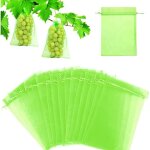 Sac de protection - annefly - 75 pièces - organza - 20x30cm - vert Sac de protection - annefly - 75 pièces - organza - 20x30cm - vert