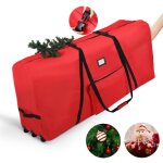 Sac de rangement pour sapin de no�l jusqu� 23moxford 600d avec roulettes poign�e et bandes de fixation128x38x5 ...