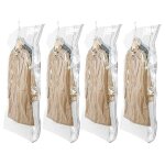 Sacs de rangement sous vide pour vêtements suspendus 4 paquets (105 × 70 cm) sac sous vide pour costumes ... Sacs de rangement sous vide pour vêtements suspendus 4 paquets (105 × 70 cm) sac sous vide pour costumes ...
