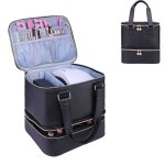 Sac de rangement pour vernis  ongles 30 grilles grand tui de transport portable pour ensembles de manucure ...