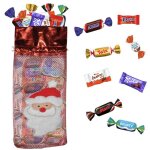 Sac résille de noël rouge garni de 60 chocolats kinder daim milka & célébrations idéal pour déposer sous ... Sac résille de noël rouge garni de 60 chocolats kinder daim milka & célébrations idéal pour déposer sous ...