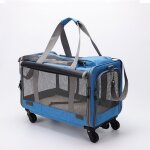 Sac  roulettes pour animaux de compagnie portable pliable respirant grande capacit pour chiens et chats ...