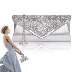 Sac de soire pochette enveloppe paule sac  bandoulire avec paillettes pour femme sac de soire avec ...