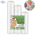Sacs sous vide alimentaire 3 rouleaux 202528x300cm sacs sous vide pour machines de mise sous vide et ... Sacs sous vide alimentaire 3 rouleaux 202528x300cm sacs sous vide pour machines de mise sous vide et ...