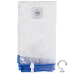 Sac sous vide avec cintre - orion - 70x144 cm - herm�tique - �conomie despace - protection contre lhumidit� ...