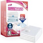 Sac sous vide vetement aspirateur 4 pices 120  100 cm trs grand housses de rangement sous vide rutilisable ...