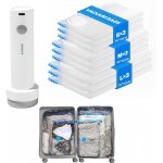 Sac sous vide vetement aspirateur avec pompe � vide 9 pi�ces housse de rangement r�utilisable pour pulls ...