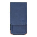 Sac de telephone pour doro 1880 / 5860 / leva l10 / leva x10 avec clip bleu