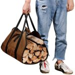 Sac de transport pour bois de chauffage toile sac  bche chemine sac transport buches rsistant  eau ...