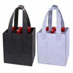 Sacs de transport de bouteilles de vin sac fourre - tout en feutre avec sparateur flexible pour 6 bouteilles ...