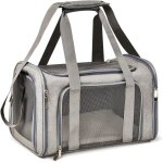 Sac de transport chat chien matelas souple respirant et pliable caisse de transport respirant pour petit ...