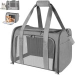 Sac transport chat chiencaisse de transport chat respirant et pliable cage transport chat avec matelas ...