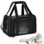 Sac transport chat chienrespirant et pliable caisse de transport chat avec tapis amovible doux et bandouli�re ...