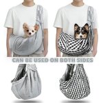 Sac de transport pour chien chat sac ventral chien sac portage chien portable rglable respirant grey ...
