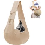 Sac de transport pour chien khaki impermable port ventral ou paule capacit max 10 kg pour petits ...