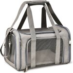 Sac de transport pour chien taille l structure a�r�e et s�curis�e avion et voiture confortable