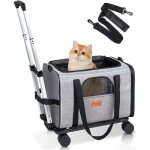 Sac de transport - morpilot - � roulettes - approuv� compagnies a�riennes - 43x28x28 cm - pour chats ...