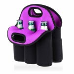 Sac de transport en noprne extra pais et isol pour 6 bouteilles de bire biberons canettes boissons ...