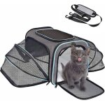 Sac de transport pliable pour chat chien sac � main bandouli�re d�montable 4 c�t�s sac de transport chat ...