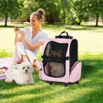 Sac de transport � roulettes pour chien 2 en 1 trolley chariot poign�e t�l�scopique sacs rangement 42 ...