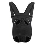 Sac de transport de voyage sac  dos de transport ventral poitrine pour petit chien chiot chat - noir ...