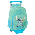 Sac trolley - safta - stitch aloha - design tropical - polypropylne - 26x11x34cm