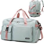 Sac de voyage 3 en 1 femme homme 42l sacs de sport avec compartiments chaussures et humide sac a dos ...