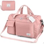 Sac de voyage pliable de grande capacité, sac à dos de week - end léger, sac de sport à séparation sèche ... Sac de voyage pliable de grande capacité, sac à dos de week - end léger, sac de sport à séparation sèche ...