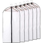 Sac vtements paquet de 6 housse de vtement transparente avec fermeture clair anti - poussire antimites ...