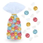 Sachet de 40 bouch�es lindor aux saveurs originales: chocolat blanc blanc stracciatella et blanc fraise ...