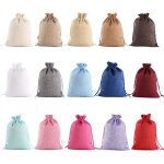 Sachets cadeaux 45 pices sachet tissu mini sac en lin sac toile de jute sacs en jute cadeau sachet bonbons ...