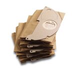 Sachet filtre papier � deux �paisseurs pour karcher wd2200 / a2003 / 2004 / 2054me - paquet de 5 pi�ces ...