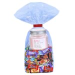 Sachet garni dun assortiment de 30 chocolats kinder daim milka c�l�brations & sa bougie bisou id�e cadeau ...