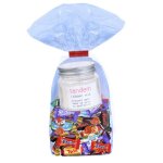 Sachet garni dun assortiment de 30 chocolats kinder daim milka c�l�brations & sa bougie tandem id�e cadeau ...