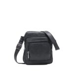 Sacoche bandouli�re - arthur & aston ref 53375 - cuir de vachette - noir - 16x6x20 cm