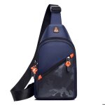 Sacoche � bandouli�re homme poitrine imperm�able pour course � pied cyclisme voyage et sport xd1327 bleu2 ...