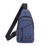 Sacoche � bandouli�re homme poitrine imperm�able pour � pied cyclisme voyage et sport xd1331 bleu