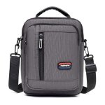 Sacoche  bandoulire homme poitrine impermable pour  pied cyclisme voyage et sport xd1378 gris