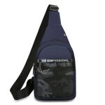 Sacoche  bandoulire homme poitrine impermable pour  pied cyclisme voyage et sport xd1379 bleu
