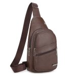 Sacoche  bandoulire homme poitrine impermable pu cuir pour  pied cyclisme voyage et sport xd1381 ...