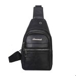 Sacoche � bandouli�re homme poitrine pour randonn�e course � pied cyclisme voyage et sport xd1257 noir ...